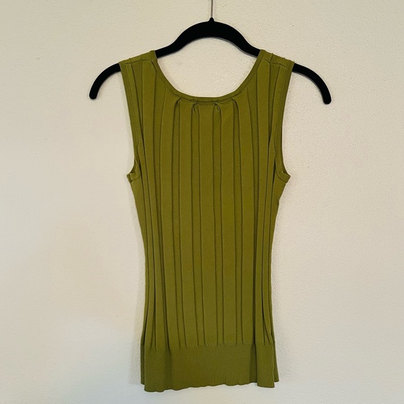 Chartreuse Joseph A Ribbed Shell Tank - Picture 3 of 3